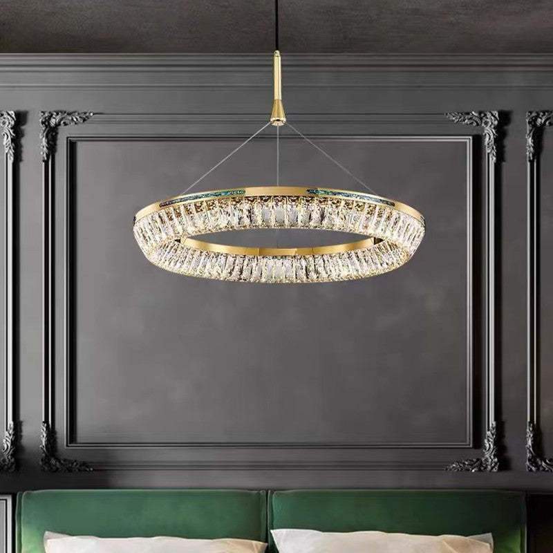 Kristy Modern LED Kronleuchter Gold Kristall Schlaf/Wohnzimmer
