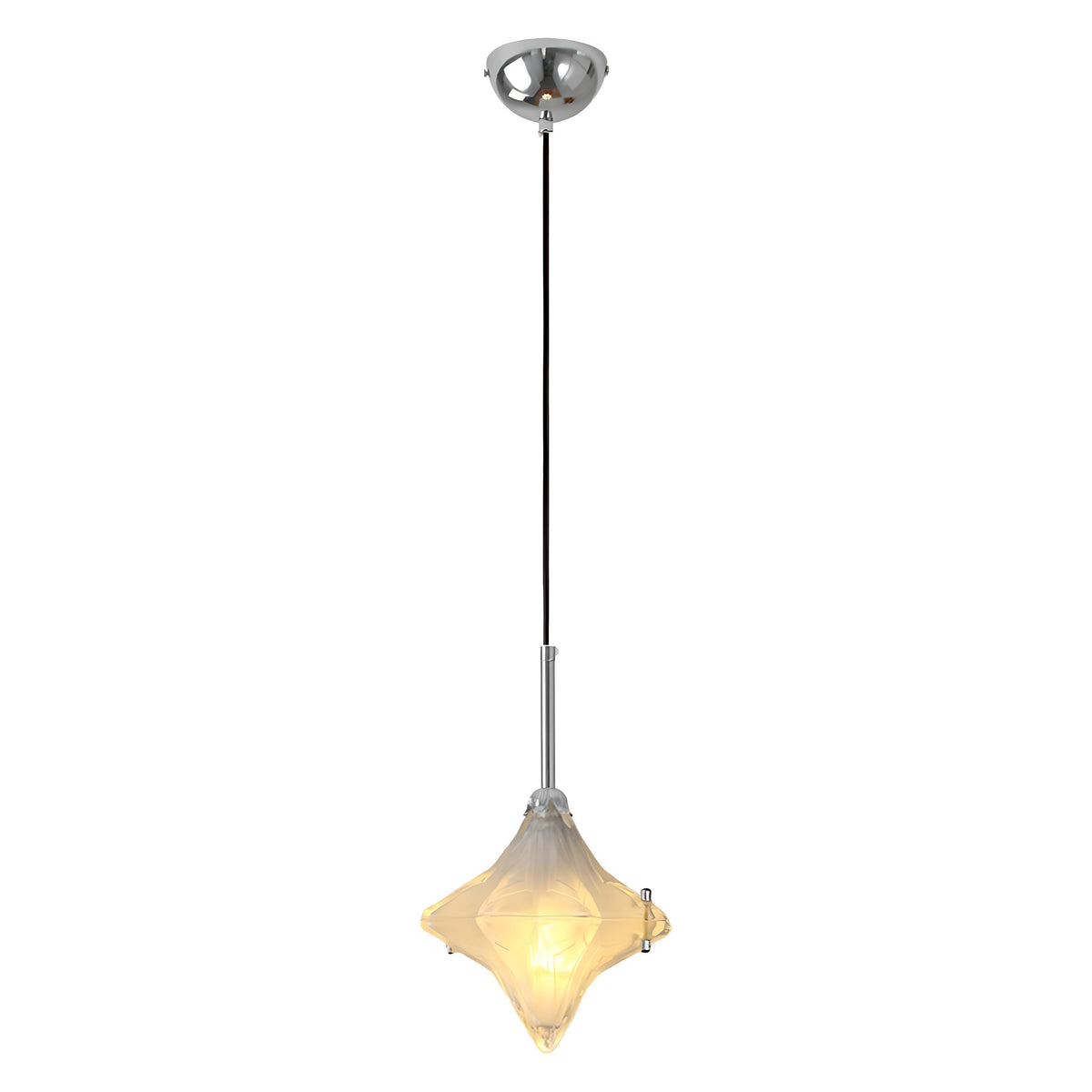 Art Deco Astris Elara Stern Pendelleuchte, Detailansicht