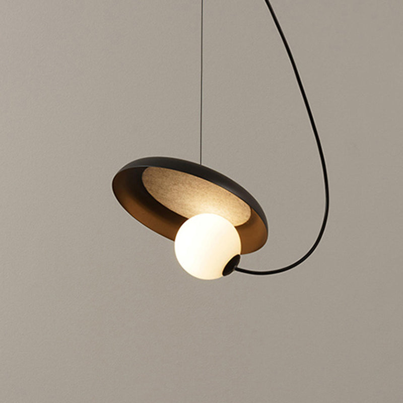 Avi Modern LED Pendelleuchte Ring Esszimmer 3 Farben Acryl/Metall