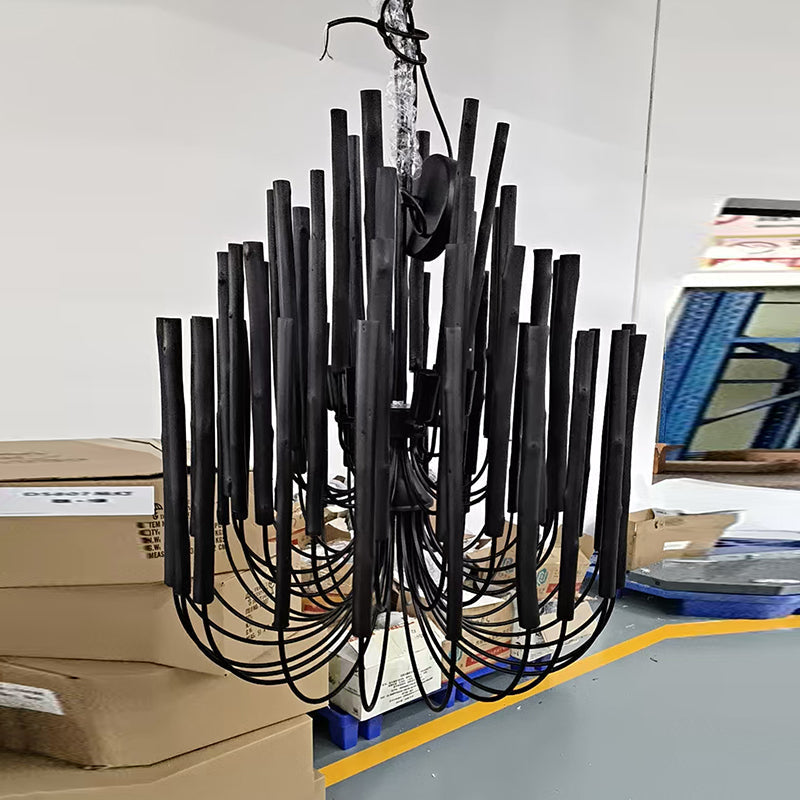 Ulshayra Postmodern Luxus Multi-Stick Holz Kronleuchter-Letslighting