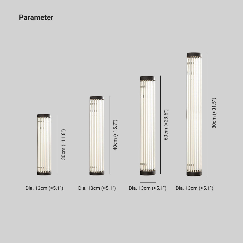 Ray Modern Halbkreisförmig LED AußenwandleuchteSchwarz Garten Metall Glas
