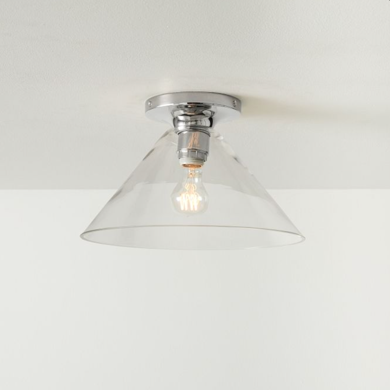 Skulpturale Glas-Deckenleuchte für moderne Räume