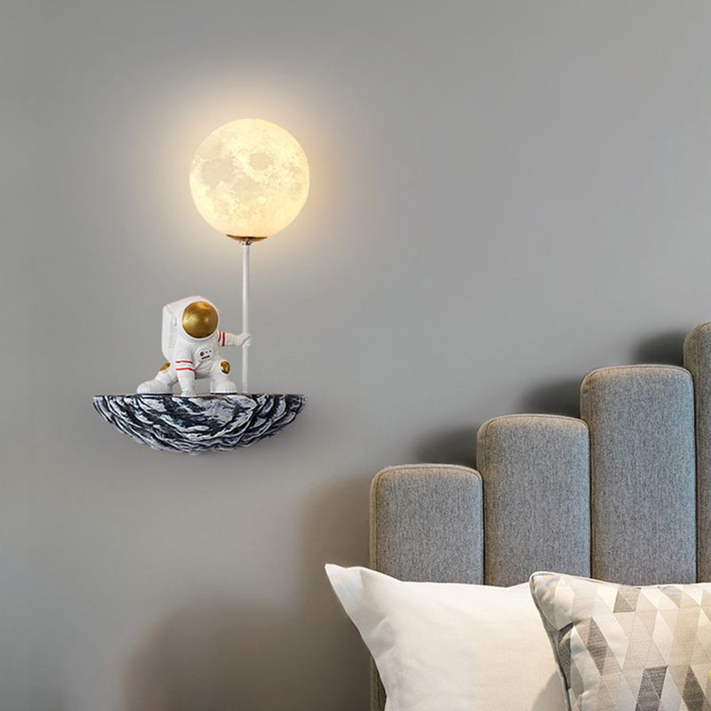 Aria Moderne LED Wandleuchte Weiß Schlafzimmer/Kinderzimmer Glas