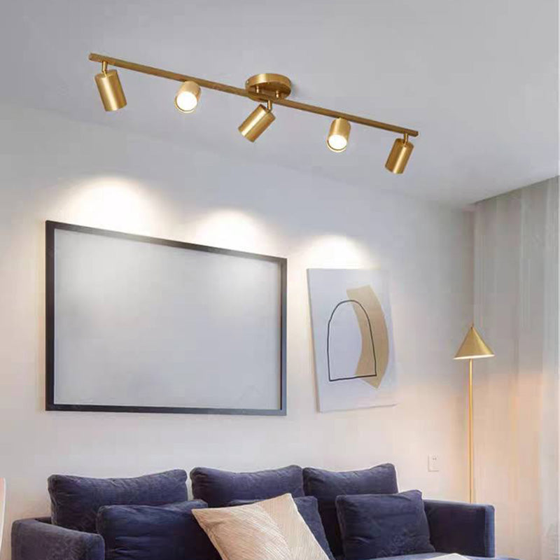 Arisha Modern LED Deckenleuchte Schwarz/Weiß/Gold Schlaf/Wohnzimmer Flur Metall 3/4/5/6 Kopf