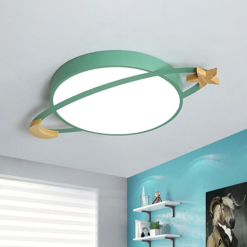 Aria Modern LED Deckenleuchte Weiß/Grün/Grau Schlaf/Wohn