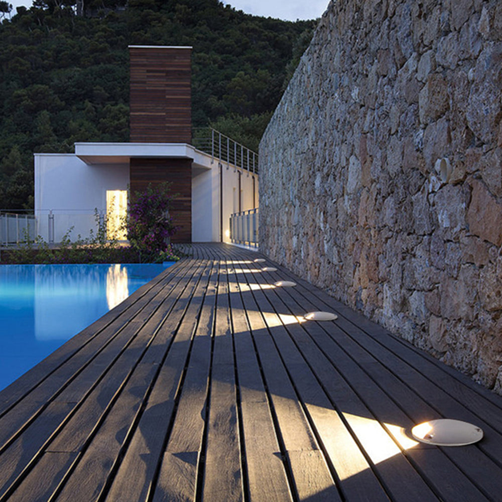 Ray Modern LED Außenleuchte Schwarz Treppenhaus/Garten/Terrasse Metall&Glas