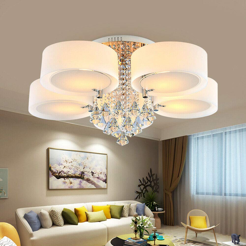 Arisha Modern Glas Acryl Deckenleuchte Schlafzimmer Flur