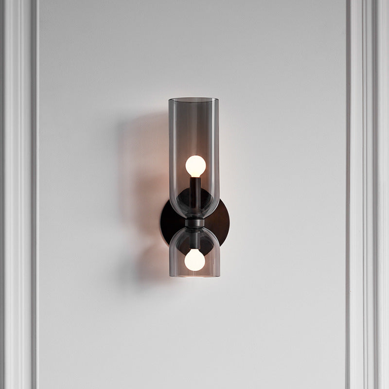 Valentina Modern LED Wandleuchte Blau/Grau/Weiß Metall Schlafzimmer