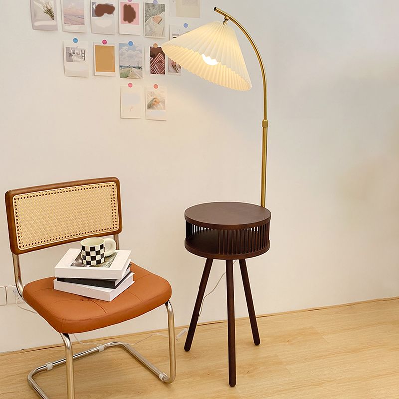 Muto Retro Stehleuchte 2 Farbe, Schlafzimmer, Metall Holz