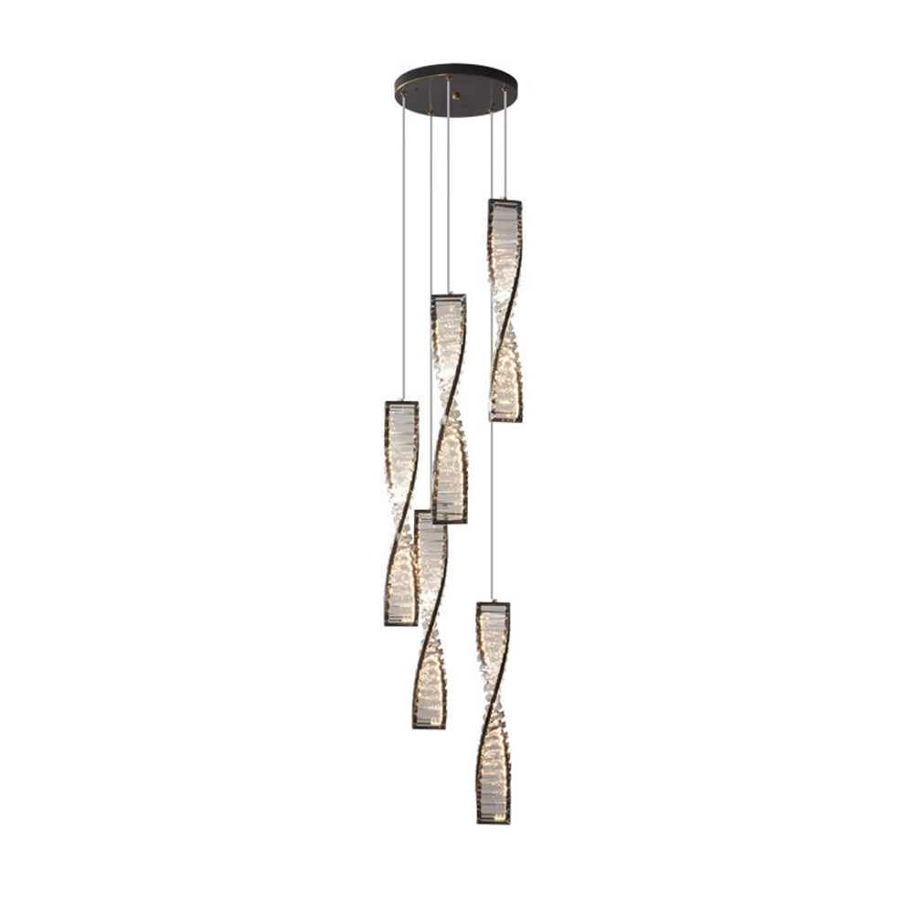 Kristy Moderne LED Pendelleuchte Schlafzimmer/Wohnzimmer Kristall