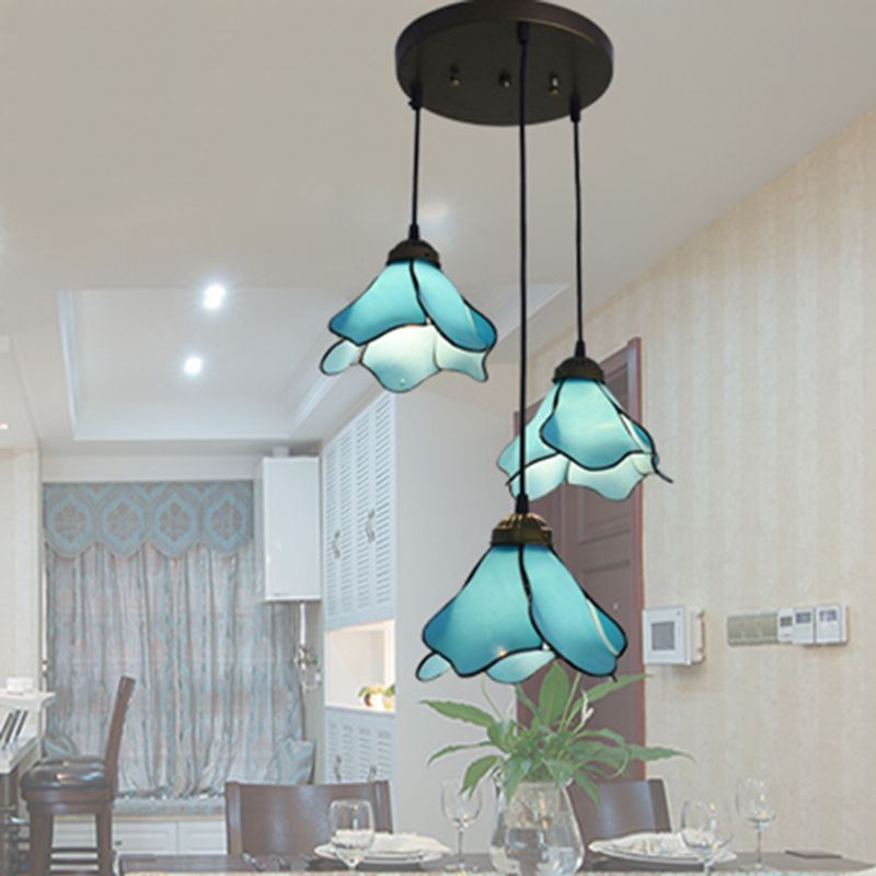 Arisha Modern LED Pendelleuchte Blume Wohnzimmer Schlafzimmer, 2 Farben, Metall Harzig