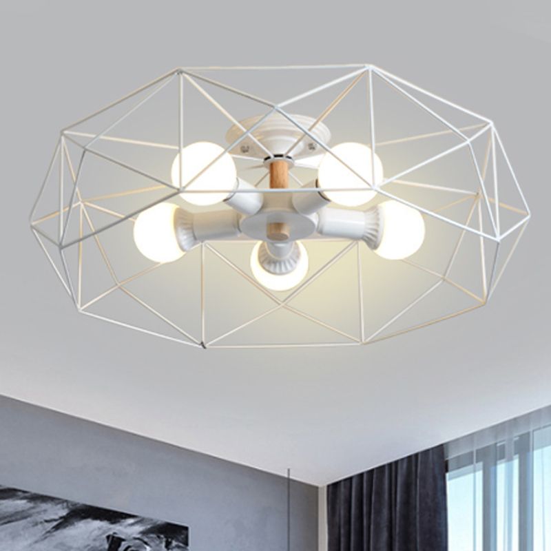 Kristy Modern LED Deckenleuchte Schwarz/Weiß/Gold Schlaf/Wohnzimmer Metall