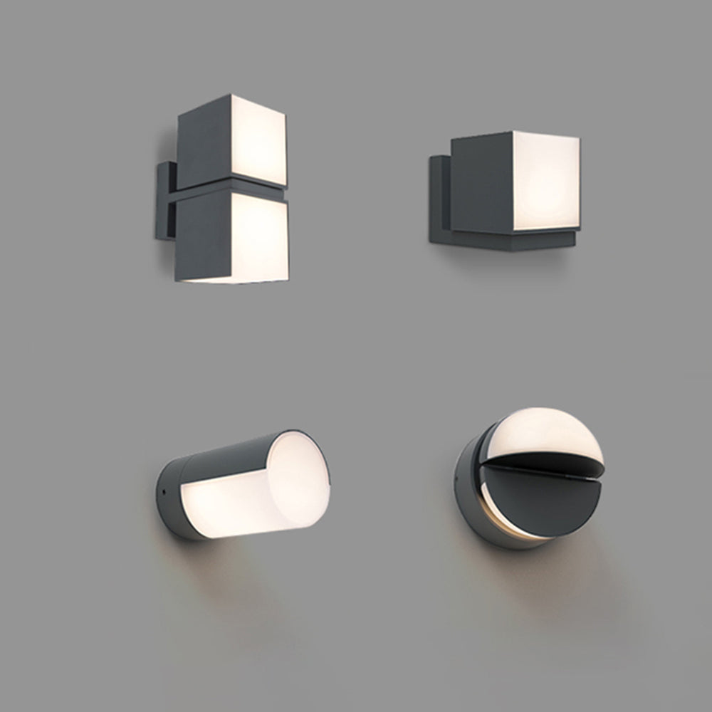 Ray Modern Geometrie LED Außenwandleuchte Flur Metall&Acryl Drehbar 12CM/13CM/15CM/21CM/49CM Lang