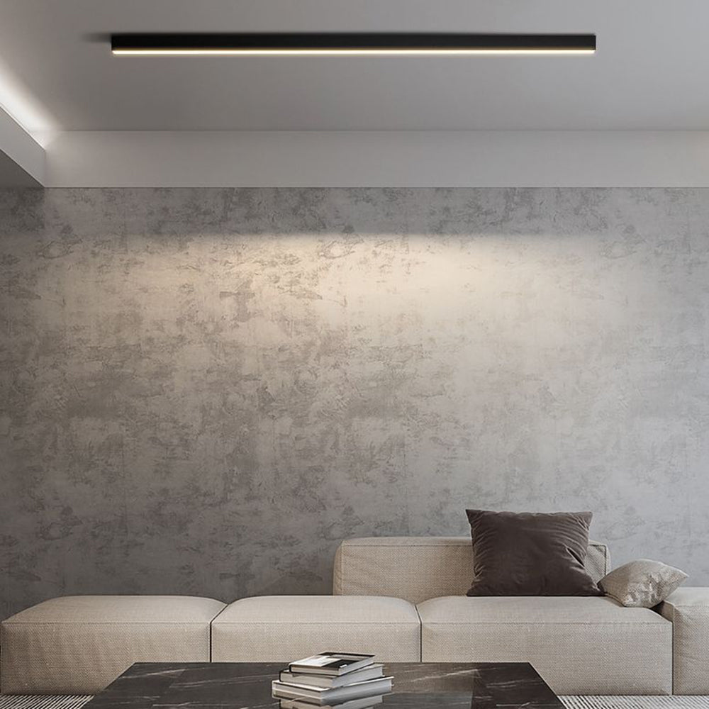 Arisha Deckenleuchte Linear Modern LED Schwarz Wohnzimmer Metall