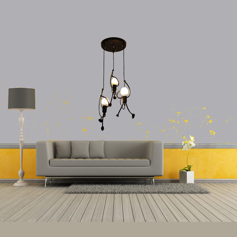 Silva Retro Modern LED Pendelleuchte Schwarz/Weiß, Esstisch