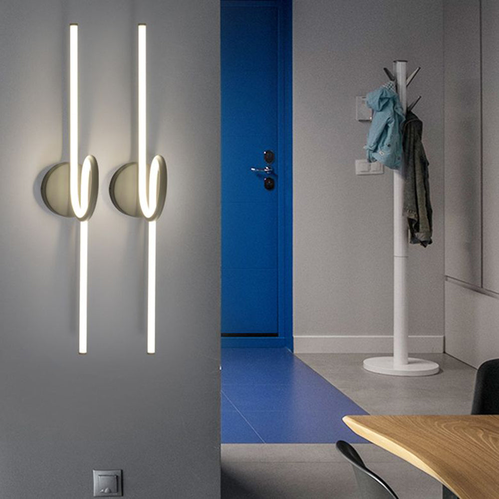 Arisha Minimalistische LED Wandleuchte Wohn/Esszimmer Schwarz/Weiß