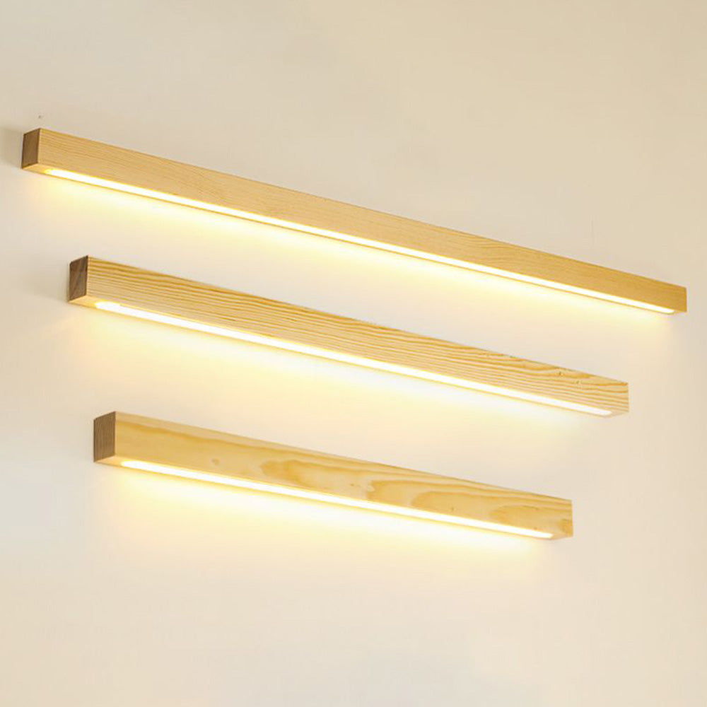 Muto Minimalistische LED Innenwandleuchte Holz Schlafzimmer Esszimmer