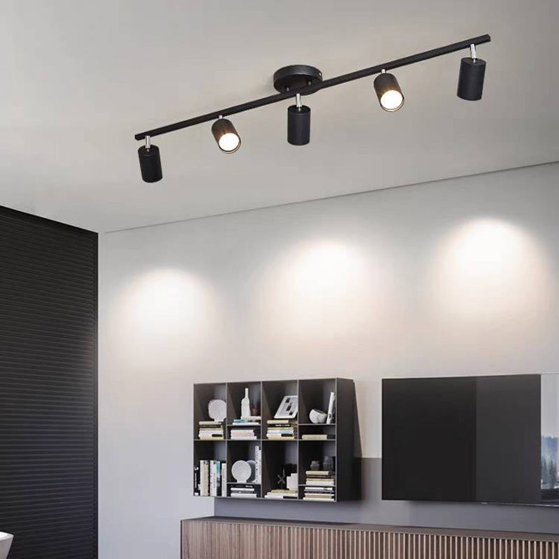 Arisha Modern LED Deckenleuchte Schwarz/Weiß/Gold Schlaf/Wohnzimmer Flur Metall 3/4/5/6 Kopf