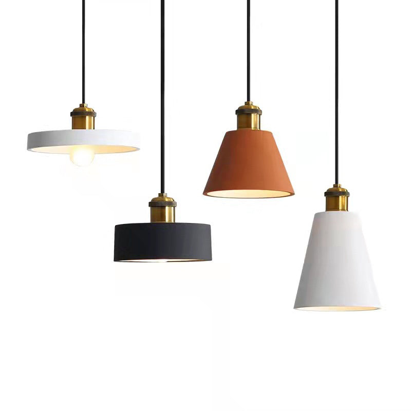 Valentina Modern Runde/Rechteckige LED Pendelleuchte Weiß/Orange/Schwarz/Grau Esstisch Metall Harz