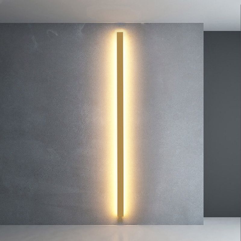 Arisha Minimalistisch Linear LED Wandleuchte Gold/Schwarz/Weiß Schlafzimmer