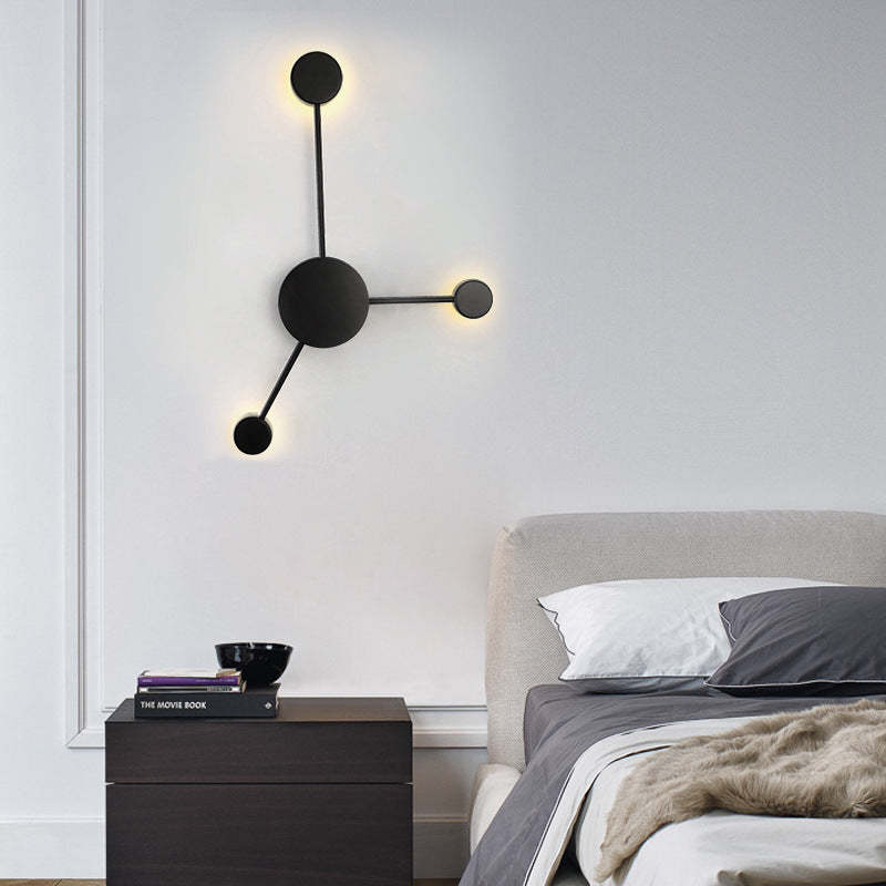 Arisha Modern Arisha Schachbrett WandleuchteSchwarz Bade/Wohnzimmer Metall
