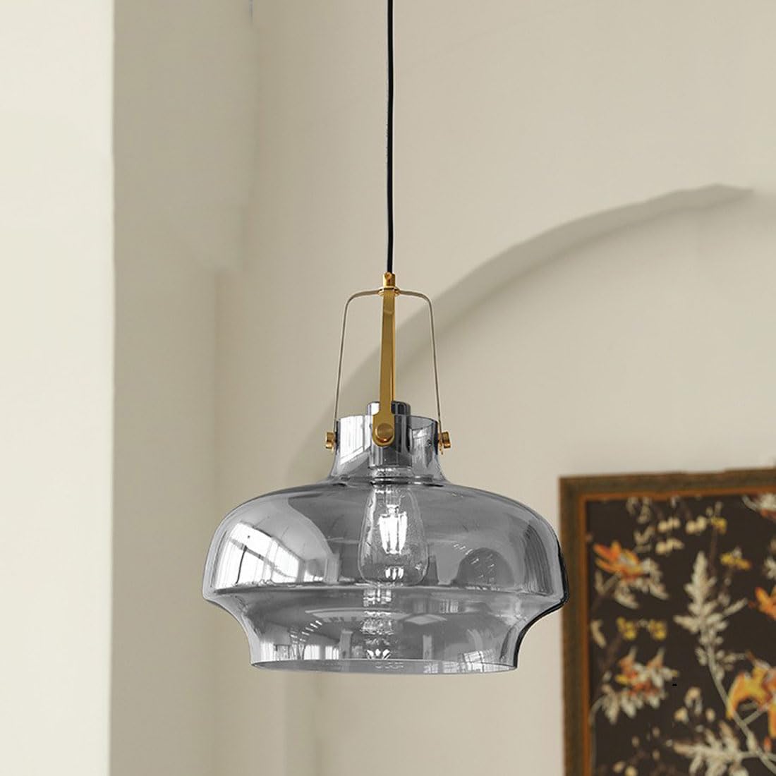 Valentina Modern Einzigartige Form Pendelleuchte Glas Metall Wohnzimmer Esszimmer