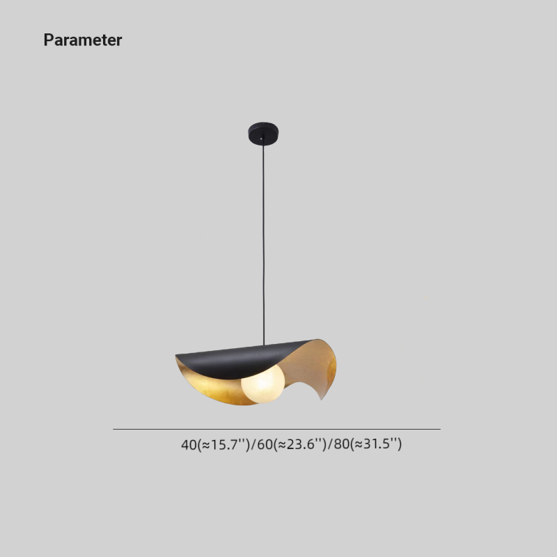 Arisha Modern LED Pendelleuchte Schwarz/Gold Wohn/Schlaf/Esszimmer Metall&Marmor