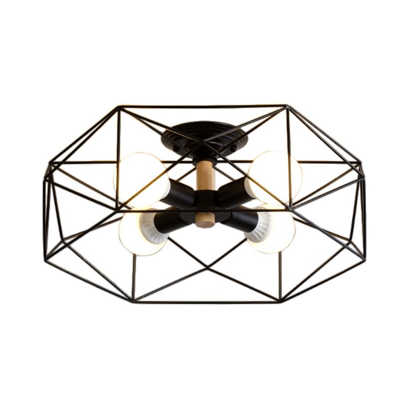 Kristy Modern LED Deckenleuchte Schwarz/Weiß/Gold Schlaf/Wohnzimmer Metall