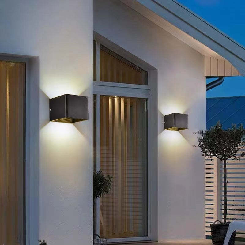 Ray Modern LED Außenwandleuchte Weiß Metall Garten/Flur