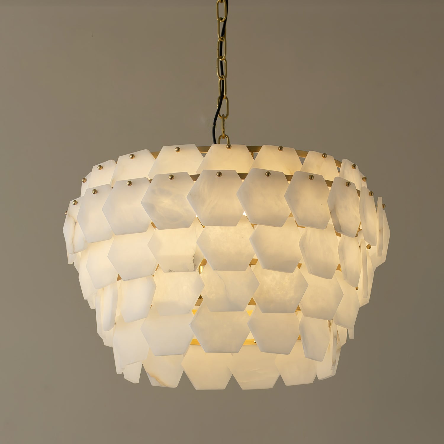 Evenaris Honeycomb Alabaster Chandelier - Neutralighting