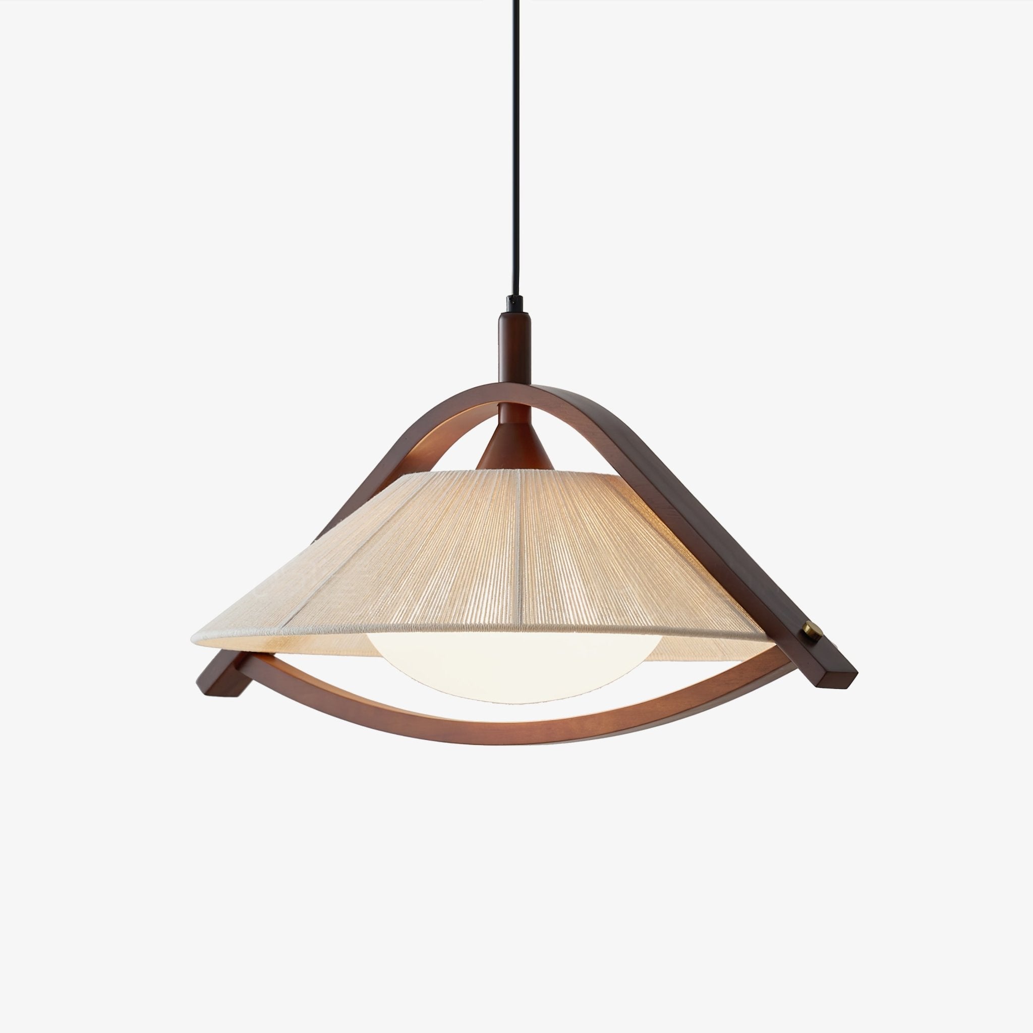 Audrey Moderne Pendelleuchte aus Holz und Stoff-Letslighting