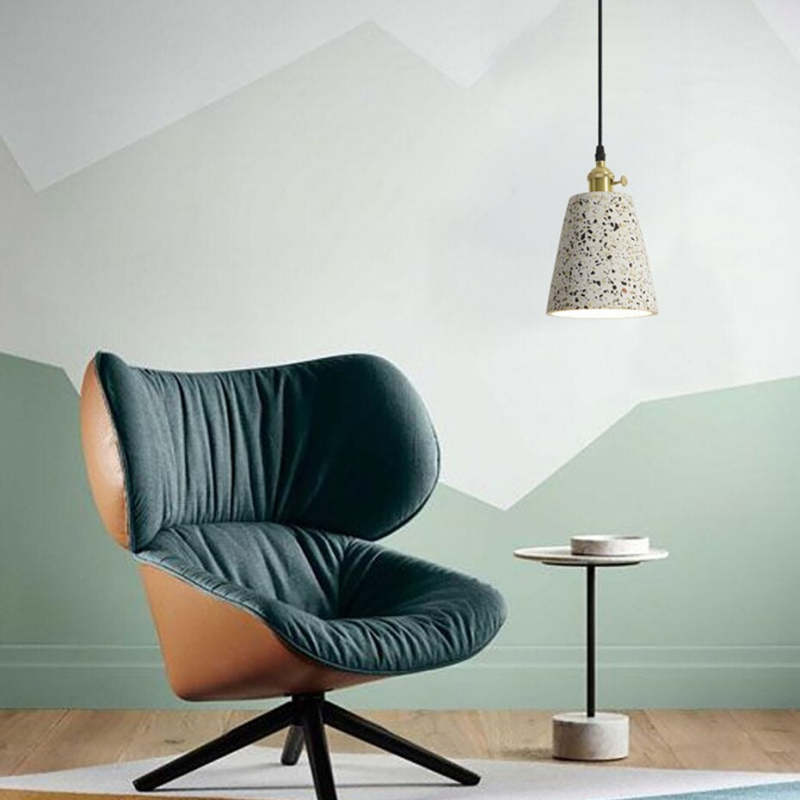 Arisha Modern LED Pendelleuchte Weiß Schlafzimmer/Esszimmer Stein
