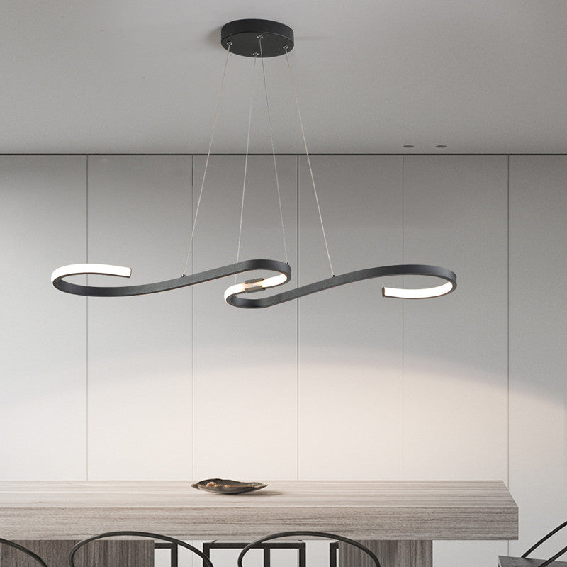 Arisha Modern LED Pendelleuchte Weiß/Schwarz Dimmbar/Schlafzimmer