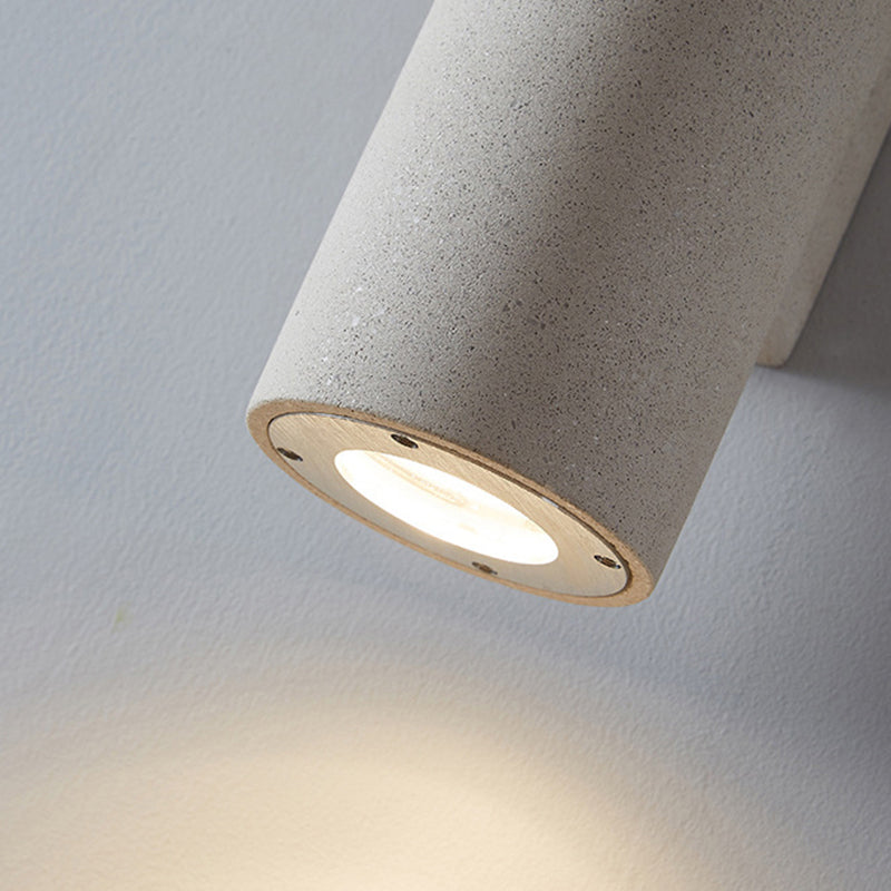 Ray Modern LED Außenwandleuchte Schwarz/Weiß Bad/Treppenhaus/Flur/Balkon/Garten Zement&Acryl
