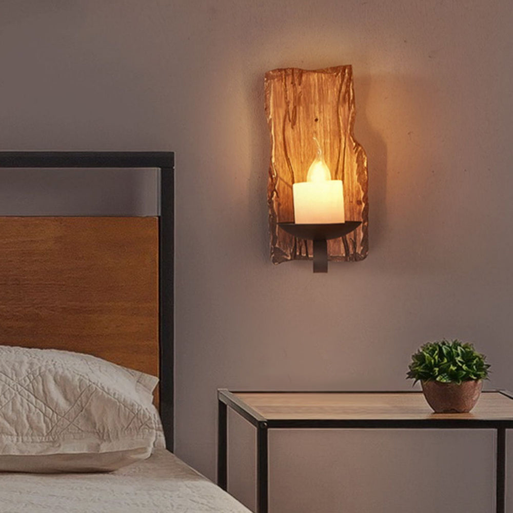 Epoch Moderne LED Wandleuchte Holz/Metall Wohnzimmer/schlafzimmer