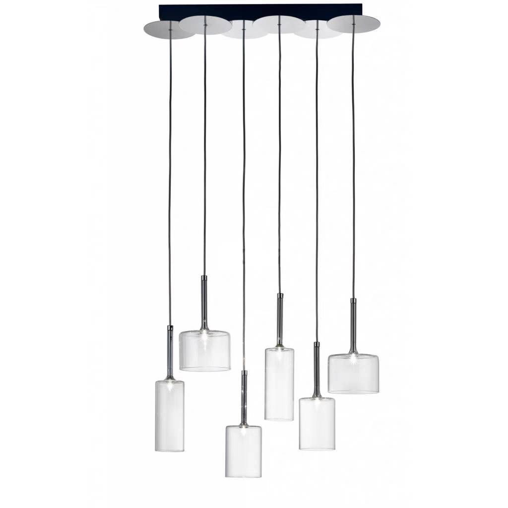 Kristy Modern LED Pendelleuchte Klar Wohn/Esszimmer Metall/Glas Cluster 3/6/10Flammig
