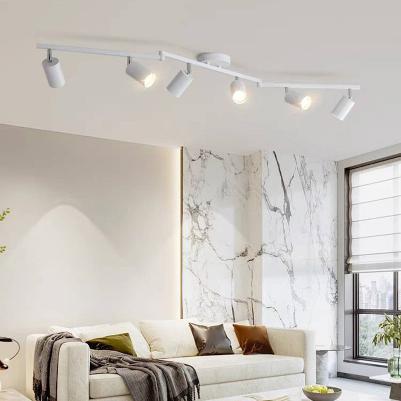 Arisha Modern LED Deckenleuchte Schwarz/Weiß/Gold Schlaf/Wohnzimmer Flur Metall 3/4/5/6 Kopf