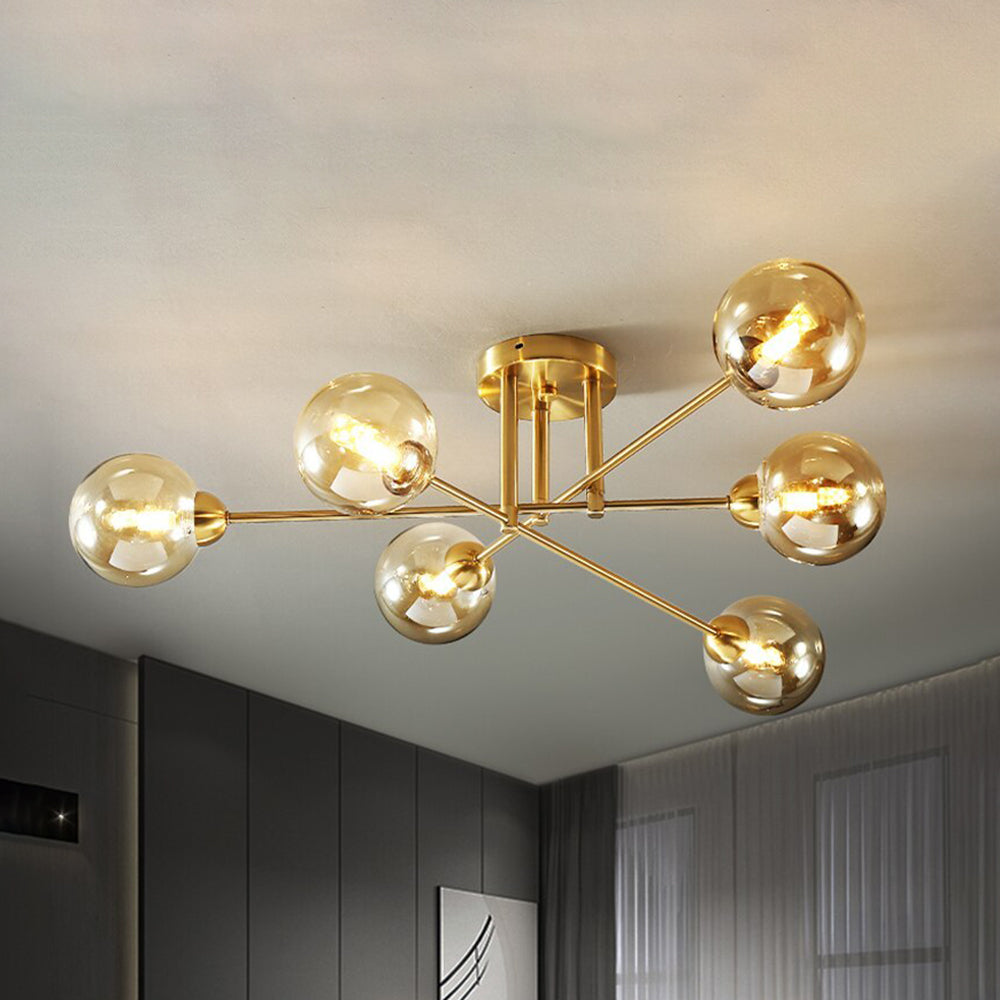 Valentina Modern LED Kronleuchter Metall Glas Esszimmer Schlafzimmer
