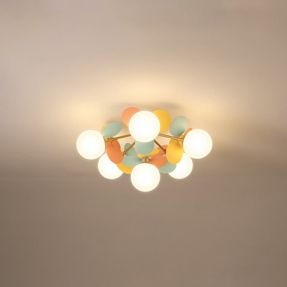 Aria Modern Kronleuchter Weltkugel Kinderzimmer, Mehrfarbig, Metall-Letslighting