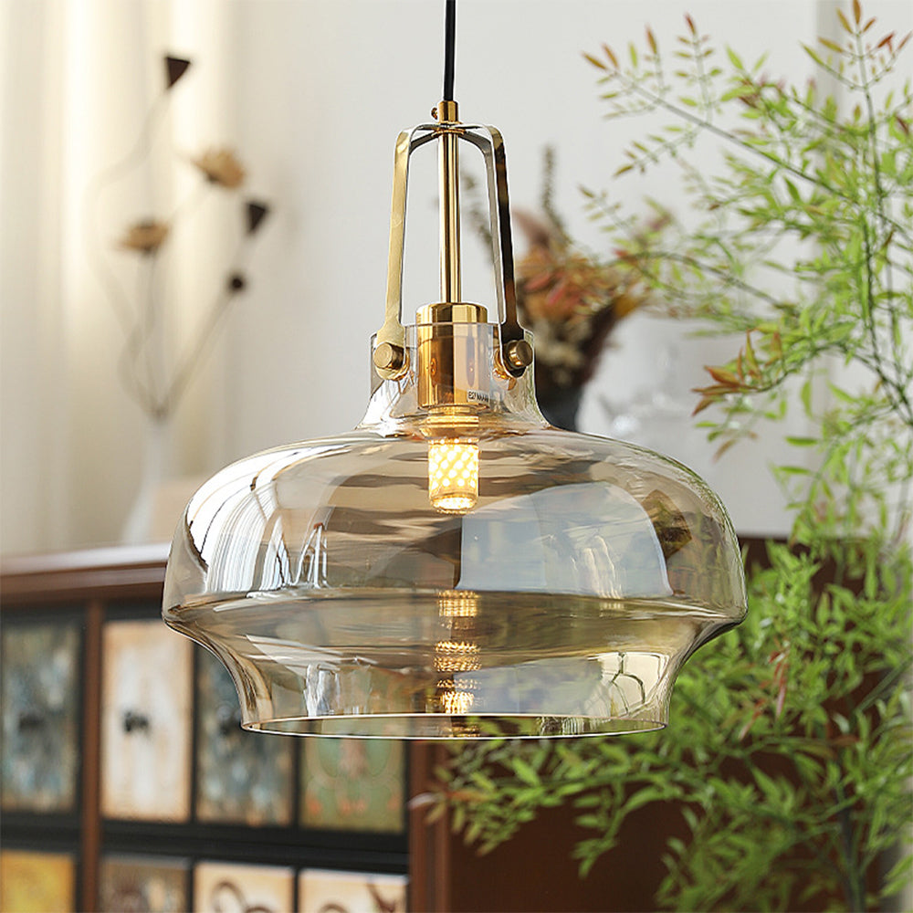Valentina Modern Einzigartige Form Pendelleuchte Glas Metall Wohnzimmer Esszimmer