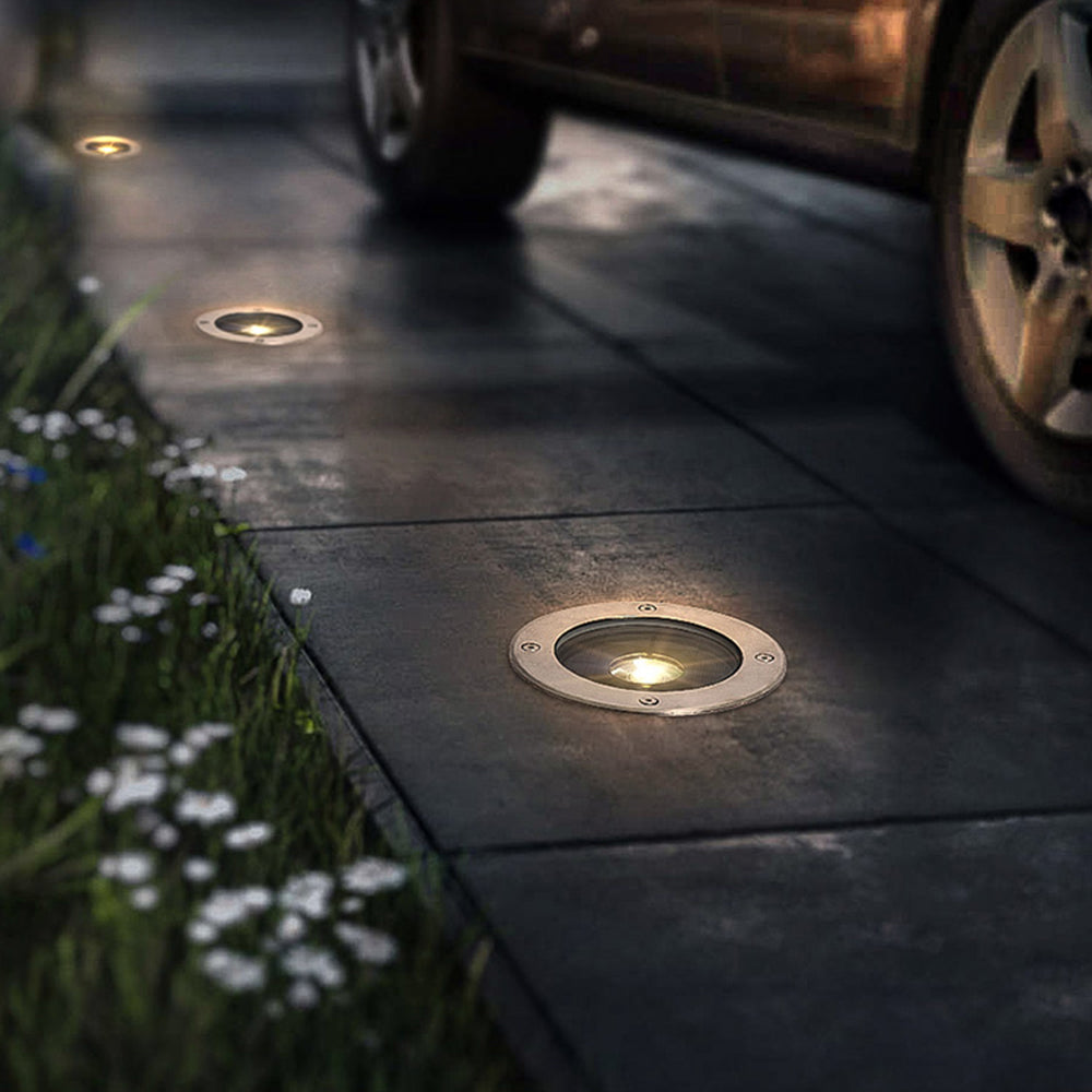 Ray Modern LED Außenleuchte Schwarz Treppenhaus/Garten/Terrasse Metall&Glas