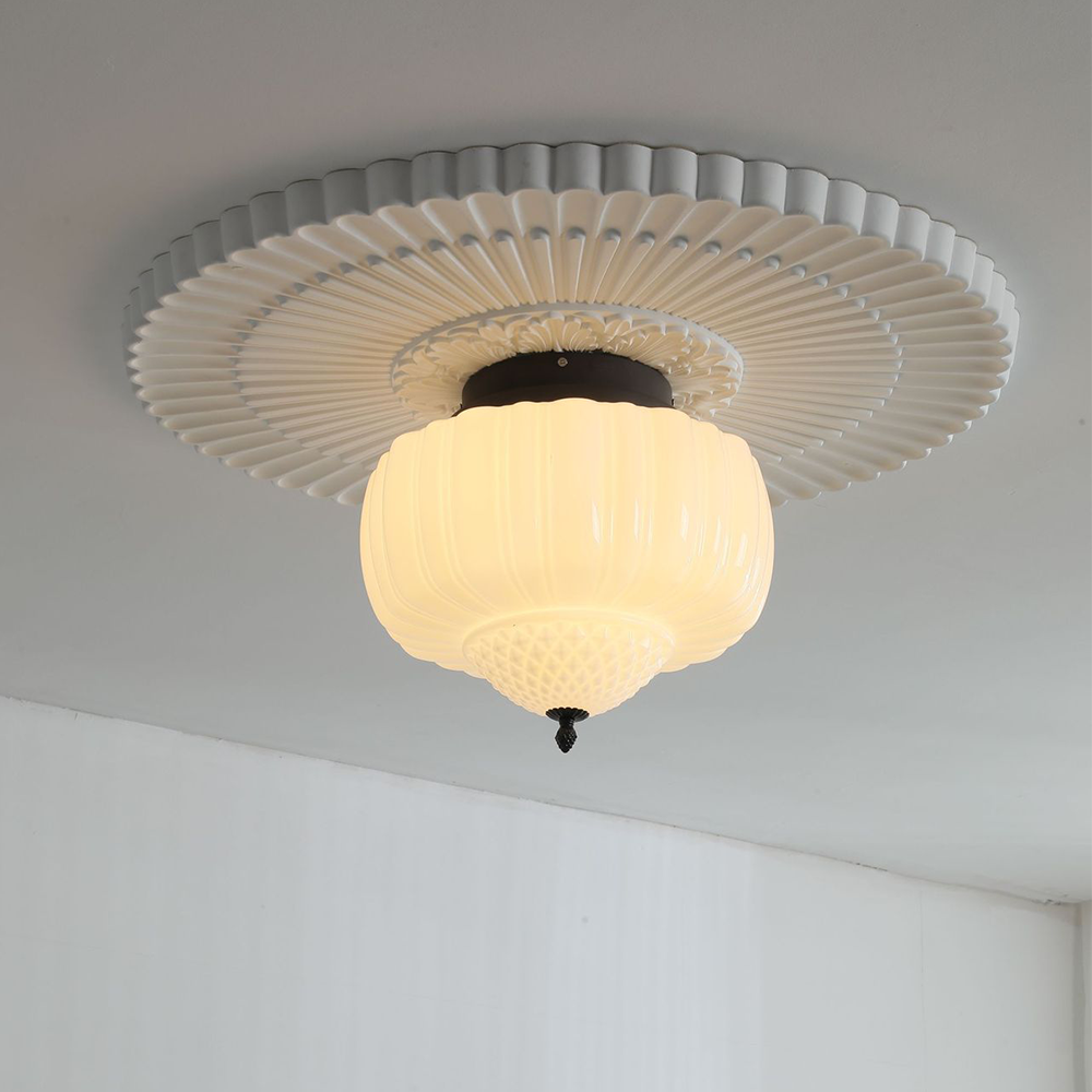 Arisha Modern Deckenleuchte Metall Glas Schlafzimmer