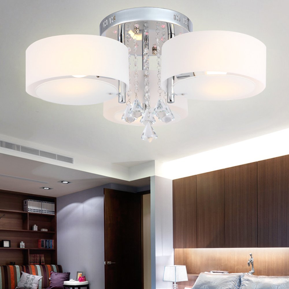 Arisha Modern Glas Acryl Deckenleuchte Schlafzimmer Flur