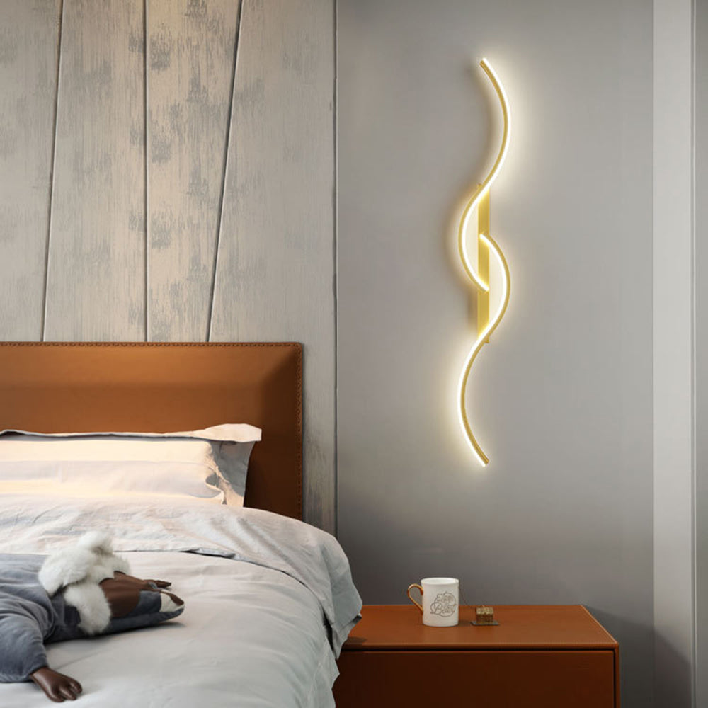 Arisha Modern LED Wandleuchte Innen Linear Schwarz/Weiß