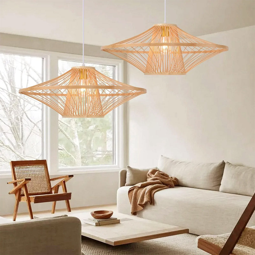 Muto Kreativ Handgemacht Pendelleuchte Bambus Wohnzimmer