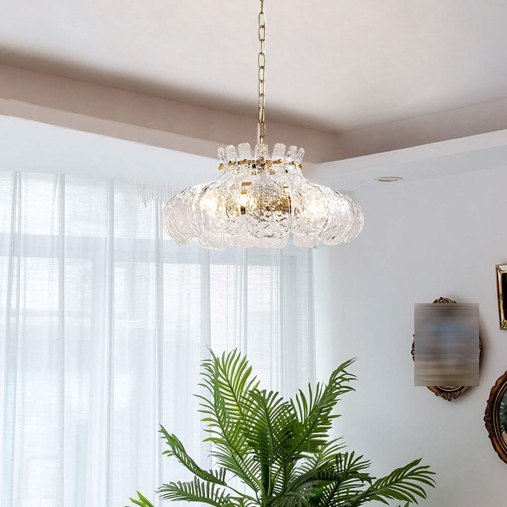 Arisha Modern Birne Form Kronleuchter Eis Schmelzen Glas Schlafzimmer