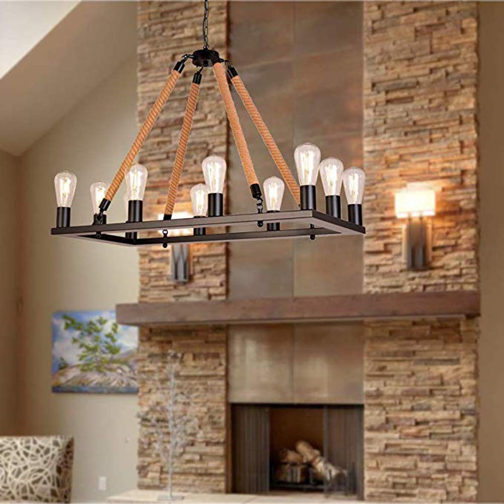 Epoch Design LED Vintage Industrie Pendelleuchte Metall Restaurant Bar