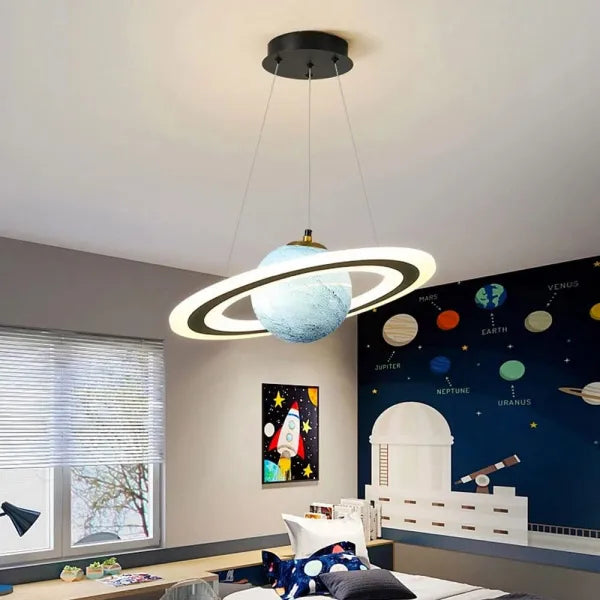 Aria Desinger LED Pendelleuchte Star Blau Orange Kinderzimmer