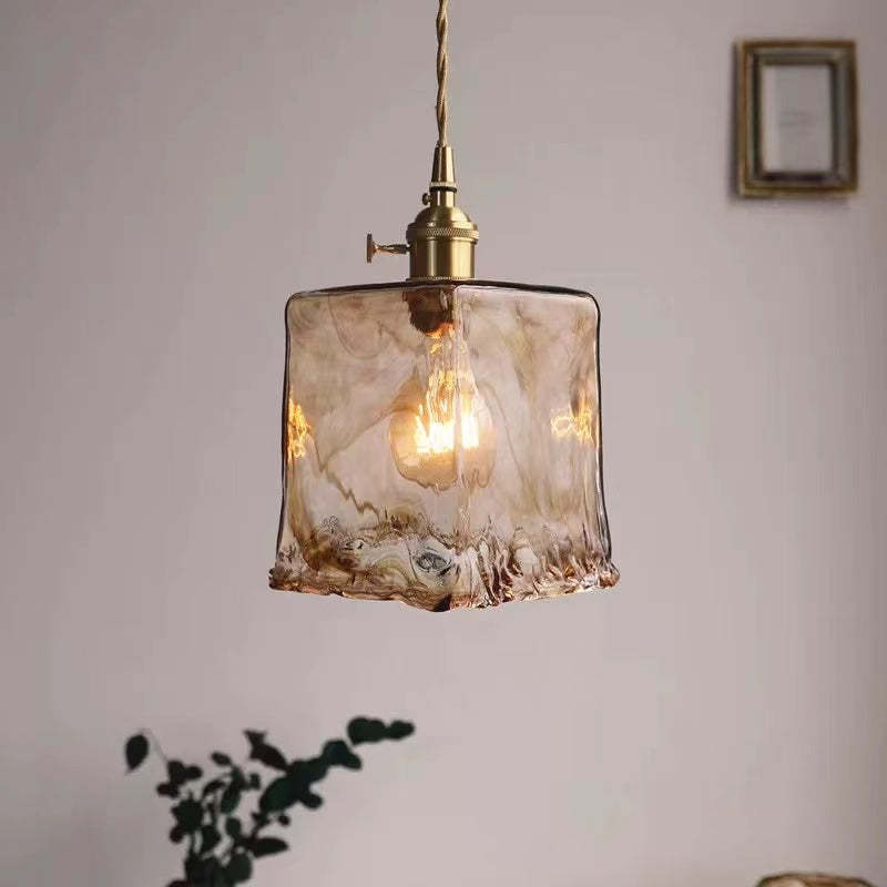 Valentina  Pendelleuchte Vintage LED  Metall Glas Esszimmer Wohnzimmer Schlafzimmer