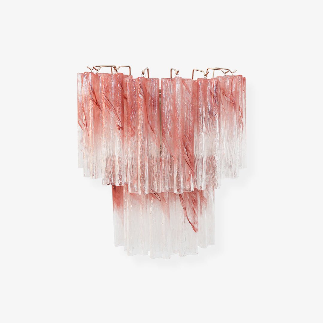 Aurora Wall Light Rose Glass Blades Romantic Watercolor - Neutralighting